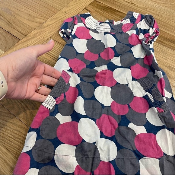 Mini Boden Colorful Polka Dot Kids Dress - Picture 2 of 5